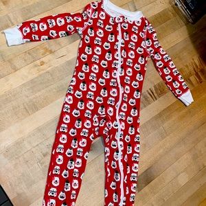 Roberta Rabbit Holiday PJ’s 2T Unisex zip up one piece